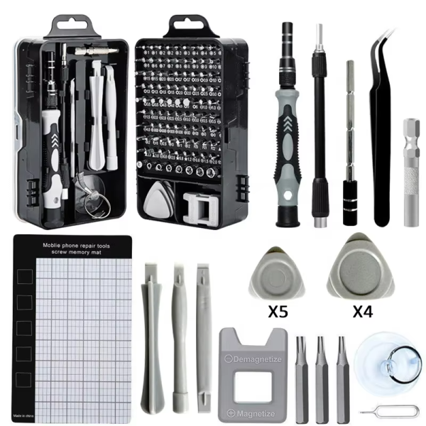 The Ultimate 115 in 1 Precision Magnetic Screwdriver Set